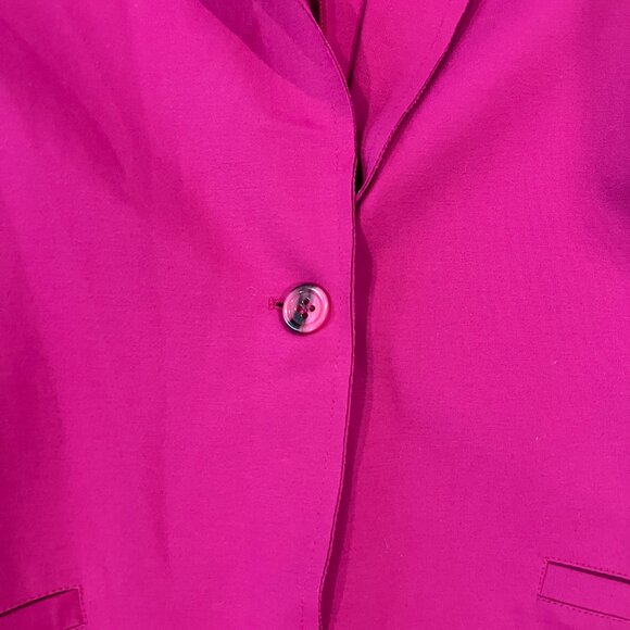 Zimo Italy Hot Pink Blazer Jacker Single Button Size Large - Picture 4 of 9